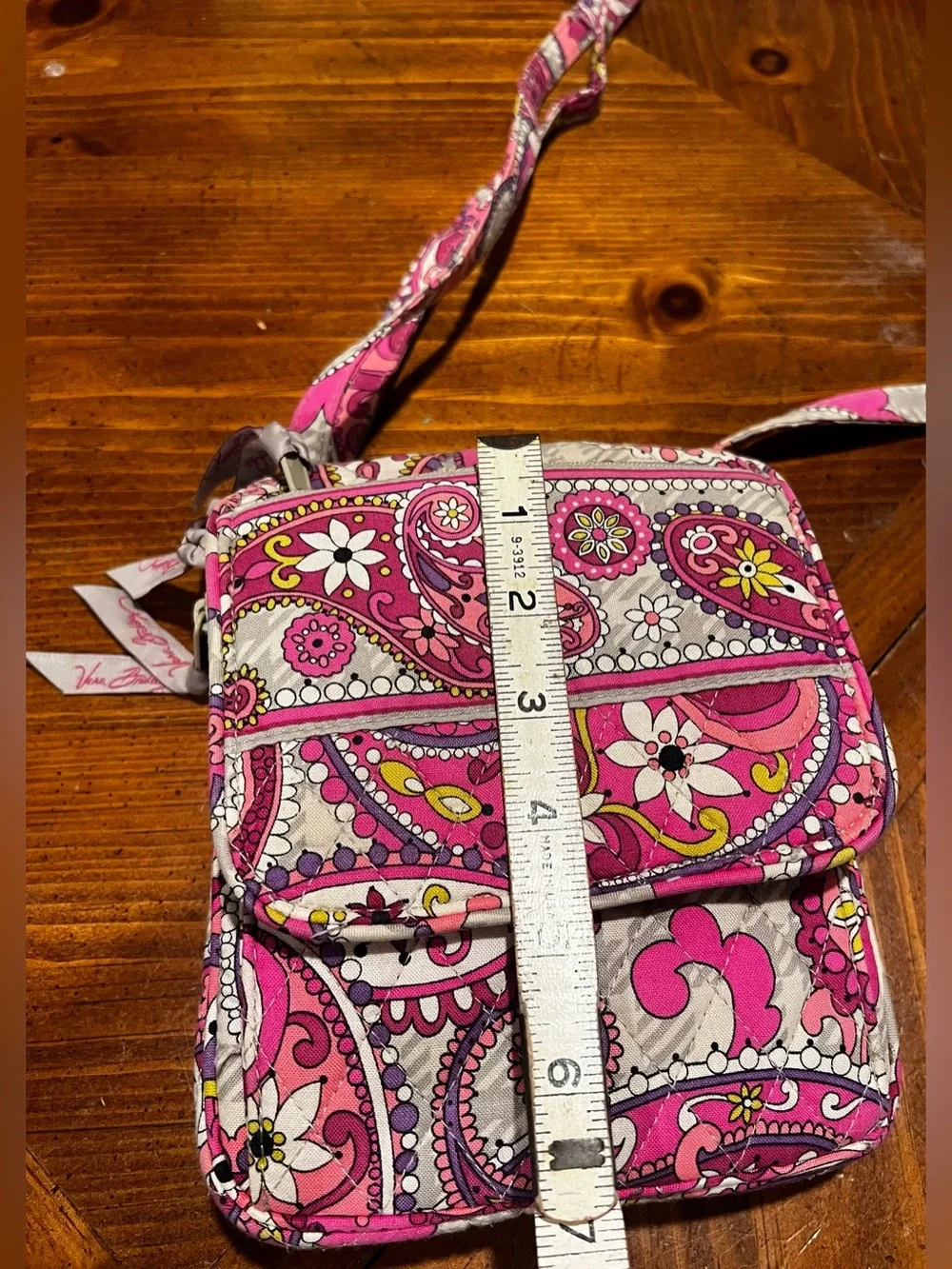 Vera Bradley Mini Hipster Crossbody Bag Retired Pattern Paisley Meets Plaid
